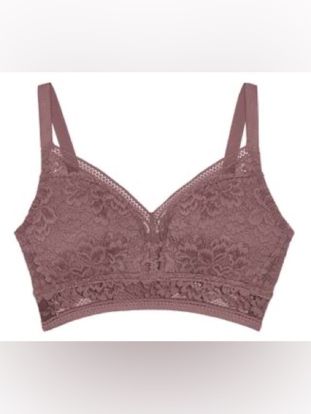 NWT Knix Lace Wireless Bralette in Mauve
